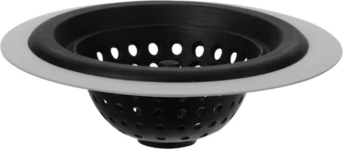OGGI Tapón de fregadero de silicona y metal, gran tapón para fregadero de cocina, tapón de drenaje de silicona, tapón de fregadero, borde de metal
