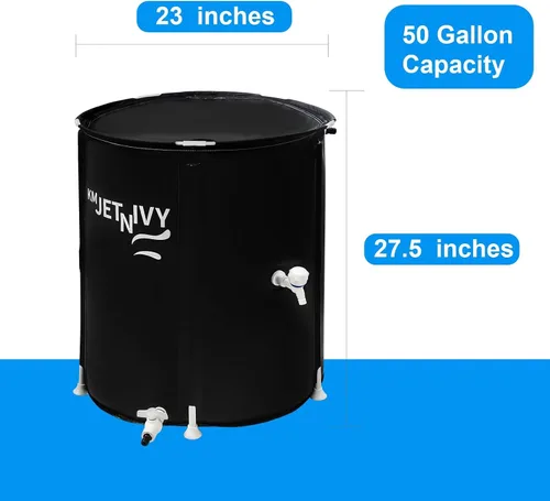 Miniatura 6 de Rain Barrel - Sistema de recolección de agua de lluvia plegable anticolapso, tanque de almacenamiento de agua portátil, captador de agua para jardín
