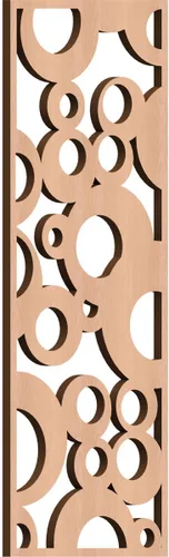 Miniatura 164 de Farwell Paneles de pared decorativos de madera con calado, 13 3/8 pulgadas de ancho x 34 3/8 pulgadas de alto x 1/4 de alto, roble rojo rojo