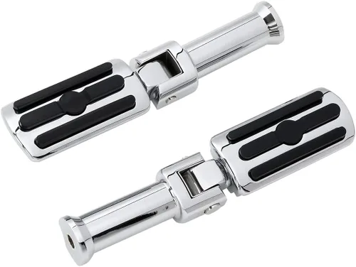 Miniatura 37 de TCT-MOTORPARTS Clavijas cromadas para estribera trasera para Harley Davidson Softail Fat Boy 18-25 Estriberas para pasajeros Estilo #20