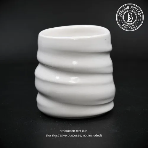 Miniatura 2 de Penguin Pottery - Blanco opaco brillante - Esmalte de fuego medio, esmalte de alto fuego, cono 5-6 para arcilla de fuego medio, arcilla de alto