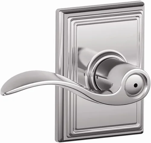 Miniatura 117 de SCHLAGE - Manija de puerta Accent con cerradura de paso libre para pasillo y armario en bronce antiguo - F10 ACC 716 Bronce Envejecido