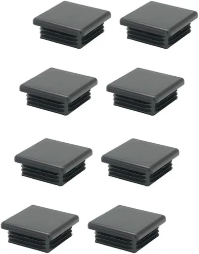 Miniatura 9 de Tapones cuadrados de plástico de 0.75 pulgadas (0.748 in) para poste de tubo cuadrado (paquete de 4)