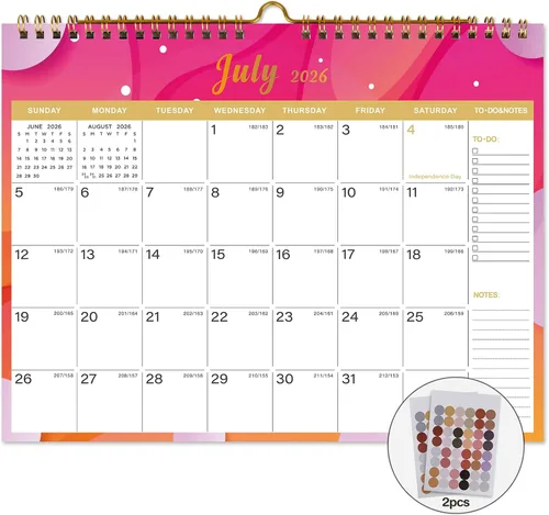 Miniatura 18 de Lbylyhxc Calendario 2027: incluye calendario mensual de pared 2027 de julio de 2026 a diciembre de 2027 a 18, 11 x 8.5 pulgadas. Papel grueso