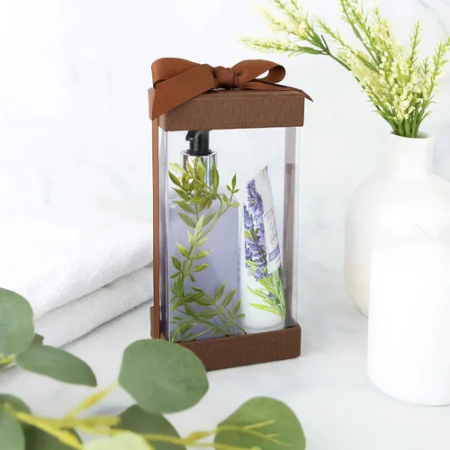 Miniatura 4 de Hammont Caja de regalo transparente, paquete de 6 cajas transparentes para regalos, pasteles, galletas y recuerdos de fiesta, cajas con base, tapa