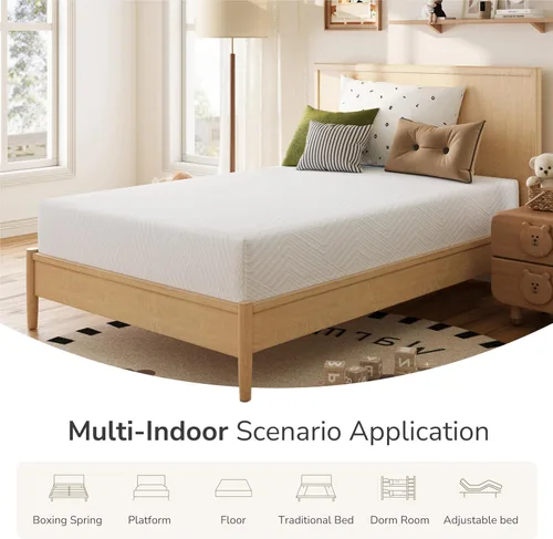 Miniatura 7 de MLILY Colchón Full en una caja, colchones de 6 pulgadas para cama de plataforma cama doble tamaño litera, espuma viscoelástica firmeza media