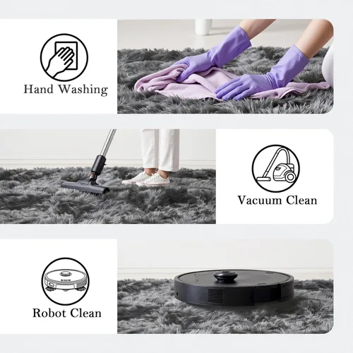 Miniatura 6 de Alfombras para sala de estar, de 5 x 8 pies, alfombras para sala de estar, alfombra grande de felpa suave, alfombras peludas para dormitorio, niños