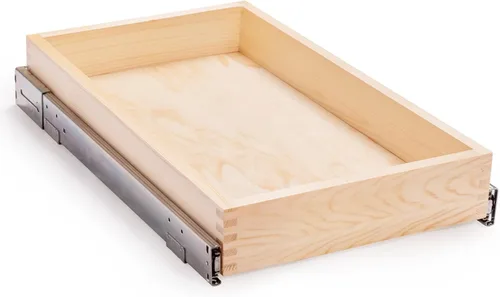 Mulush Organizador de cajones extraíble de 13" de ancho x 21" de profundidad x 3" de alto con cierre suave para cocina, (Anchura de apertura del