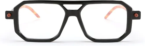 Miniatura 8 de FEISEDY Gafas de lectura vintage cuadradas con bloqueo de luz azul, para mujeres y hombres, de los años 70, planos, estilo aviador, Gafas B0090