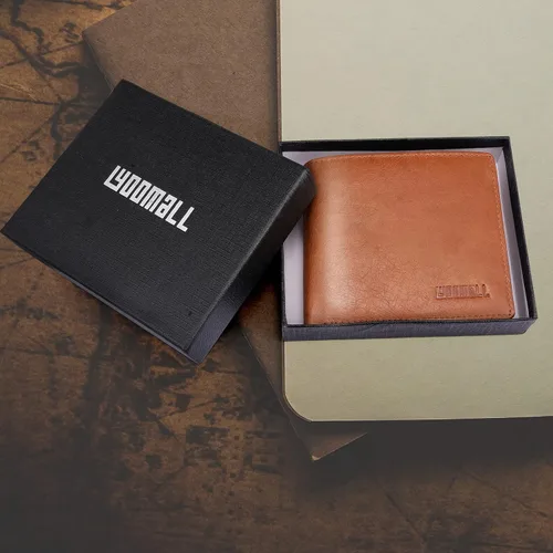 Miniatura 8 de YOOMALL Cartera de piel para hombre con bolsillo para monedero y ventana de identificación