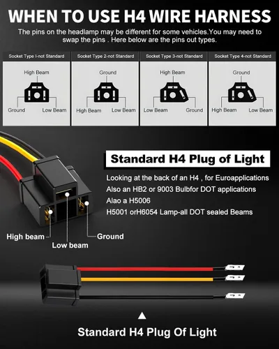 Miniatura 7 de Faros delanteros LED homologados por DOT de 4 x 6 pulgadas, 1000% más brillantes, 120W, compatibles con Kenworth T800 T600, Peterbilt 379