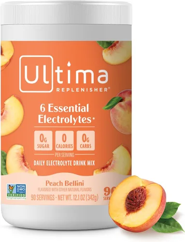 Miniatura 22 de Ultima Replenisher Mezcla diaria de electrolitos en polvo, sin azúcar, frambuesa azul, 90 porciones, polvo de hidratación con 6 electrolitos
