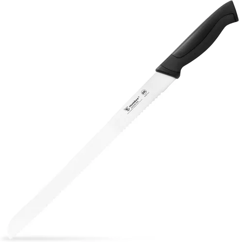 Miniatura 13 de Cuchillo de pan dentado de 10 pulgadas, cuchillo de hoja de acero inoxidable de alto carbono premium para pan con mango ergonómico, certificado NSF