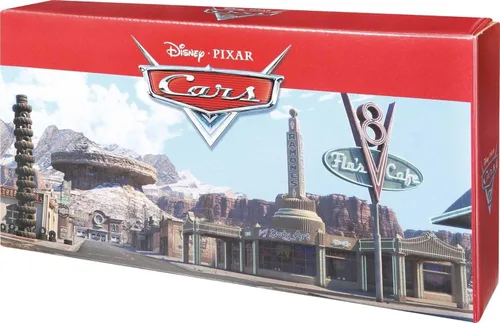 Miniatura 7 de Mattel Disney y Pixar Cars Vehículo de 5 paquetes con 4 autos de juguete de personajes y 1 camión de bomberos rojo inspirado en Radiator Springs