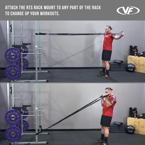 Miniatura 7 de Valor Fitness Bandas de resistencia – 5 libras a 25 libras – Mosquetones adjuntos y 2 bandas por opción de peso con asas – Funda cubierta