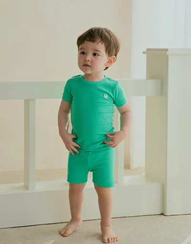 Miniatura 3 de moimoln Ropa de dormir de algodón de viscosa de bambú de alta calidad 6M-5T acanalada para bebés, niñas y niños, verano fresco