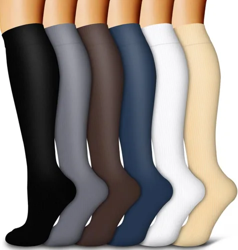 Miniatura 113 de 6 Pack Copper Compression Socks for Women and Men Circulation-Best Support for Medical, Running,Nursing,Athletic