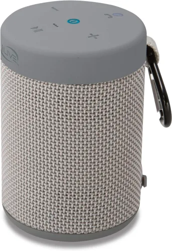 Miniatura 5 de iLive Electronics Altavoz inalámbrico de tela impermeable, 2.56 x 2.56 x 3.4 pulgadas, batería recargable incorporada, negro (ISBW108B)
