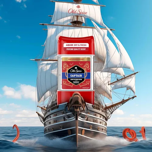 Miniatura 10 de Old Spice Desodorante antitranspirante Captain - stick para hombres 2.4 fl oz