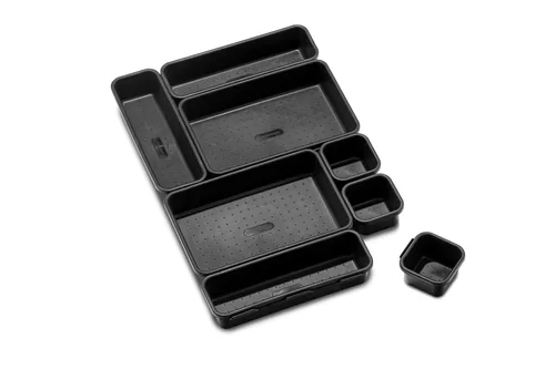 Miniatura 3 de madesmart Paquete de 8 cubos entrelazados con cajones personalizables y organizador de escritorio para oficina, cocina, baño y herramientas