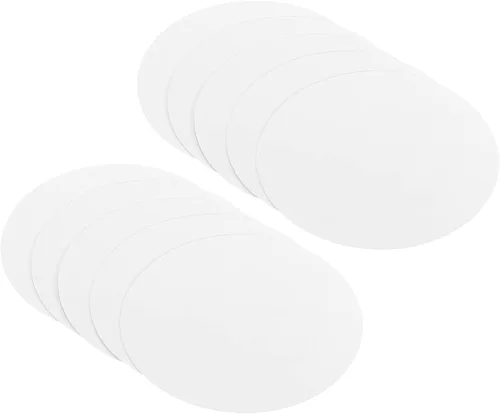 Miniatura 16 de PATIKIL Papel de cartón redondo de 2 pulgadas, 50 unidades de círculos de disco en blanco para decoración de fiestas, manualidades, manualidades