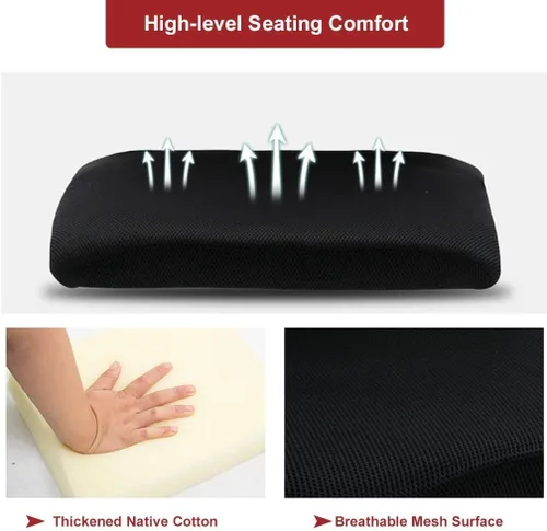 Miniatura 6 de Silla giratoria ergonómica de malla para oficina en casa, moderna silla de escritorio ejecutiva con reposabrazos, soporte lumbar, altura ajustable