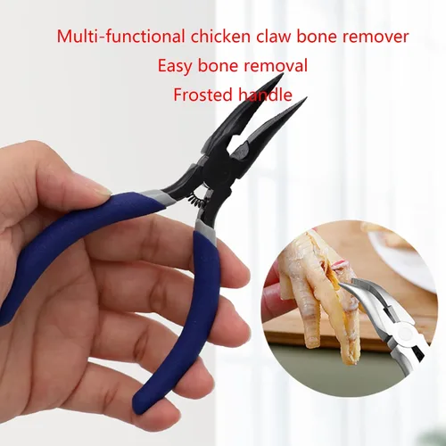 Miniatura 3 de Plier Asukohu - Alicates deshuesados para patas de pollo, de acero inoxidable, para afeitado de hueso, pinza de tijera, de pollo deshuesado, pato