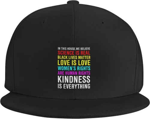 Miniatura 47 de Pride Flag in This House We Believe Science is Real Black Lives Matter Baseball Hats for Men Dad Hat,Black