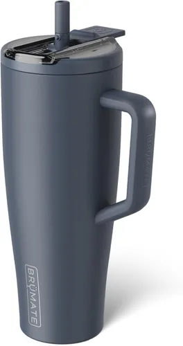 Miniatura 114 de BrüMate Era Flip - Vaso de 30 onzas con tapa con pajilla cubierta 100 % a prueba de fugas, popote higiénico cubierto, botella de agua de acero