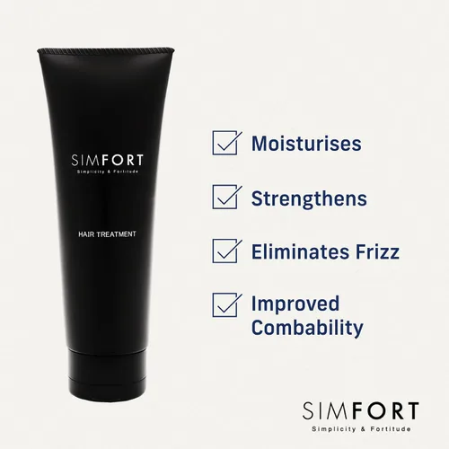 Miniatura 5 de SIMFORT Acondicionador para cabello para hombres y mujeres, recomendado para su uso con champú de ácido carbónico, 4.2 onzas, uso de 1 mes