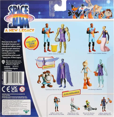Miniatura 6 de Moose Toys Bunny Space Jam: A New Legacy - Paquete de 2 - Rivales en la Cancha - Lola & Wet/Fire, Multicolor (14580)