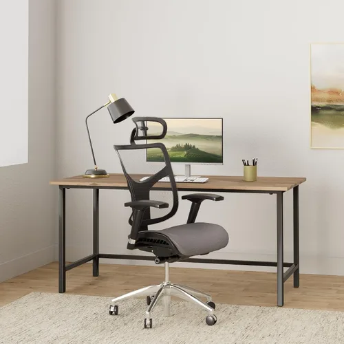 Miniatura 2 de Silla de oficina ergonómica de malla GM Seating Dreem II Serie Mesh, malla color negra, base de cromo