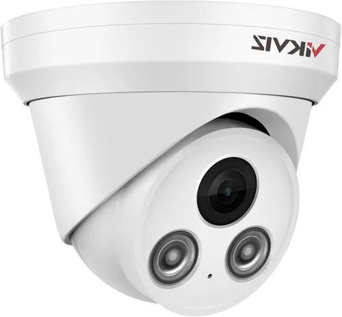 Miniatura 14 de Cámara de seguridad PoE de doble lente de 4MP para exteriores, gran angular panorámico de 180°, visión nocturna a color inteligente de doble luz