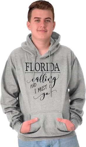 Miniatura 10 de Brisco Brands Sudadera con capucha Florida is Calling and I Must Go para mujer y hombre