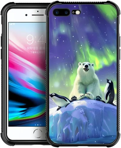 Miniatura 9 de Funda compatible con iPhone 7/8, diseño de bandera estadounidense con diseño de tiro con arco al aire libre, a prueba de golpes, antiarañazos