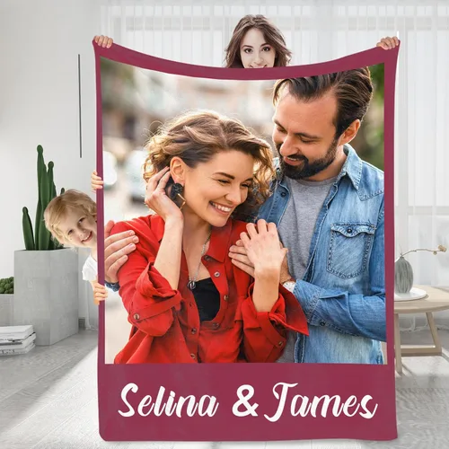 Miniatura 8 de Manta personalizada con fotos, texto, regalos personalizados para parejas, mantas con fotos con mis propias fotos, mantas con fotos personalizadas 1