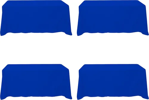 Miniatura 208 de BRILLMAX 6 Pack de Manteles Azul Marino para Mesas Rectangulares de 8 Pies 90 x 156 Pulgadas - 8 pies Mantel Rectangular a Granel de Lino