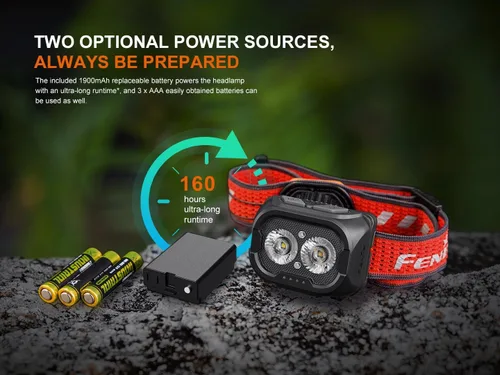 Miniatura 7 de Fenix HL18R-T V2 USB recargable 800 lúmenes LED para corrertrail running faro con cable de carga USB EdisonBright