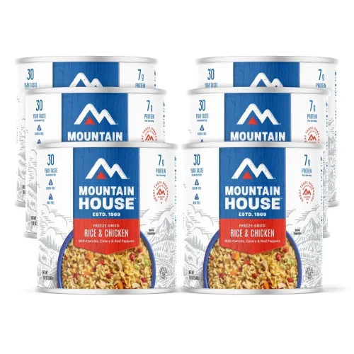 Miniatura 14 de Mountain House Fettuccine Alfredo liofilizado con pollo #10 lata – 9 porciones por lata – Alimento enlatado de supervivencia de emergencia