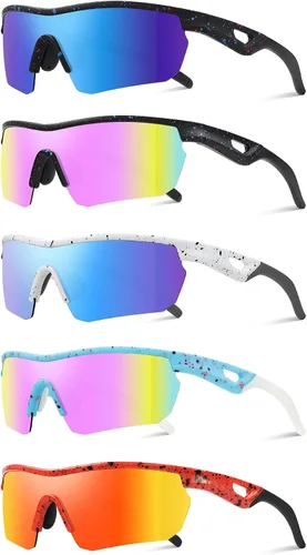 Miniatura 21 de Kids Sunglasses Youth Baseball Sunglasses for Boys Girls 3-12 Polarized Softball Sports Goggles UV Protection