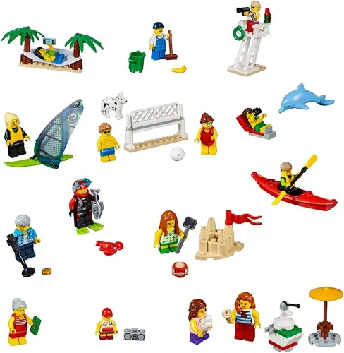 LEGO City Town People Pack - Fun at The Beach 60153 Kit de construcción (169 piezas)