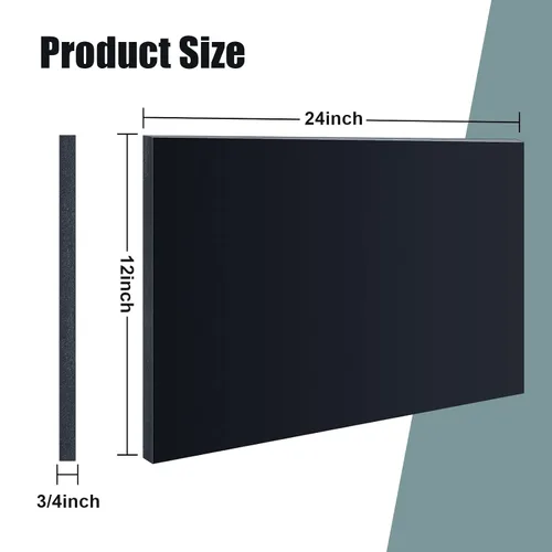 Miniatura 2 de Wesiti Láminas de Plástico HDPE de 3/4 de Grosor, Lámina de Polietileno HDPE Duro, Tablero de Polietileno de Alta Densidad para Manualidades, Panel