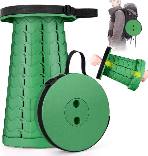 Qiguet Taburete plegable, silla plegable, silla portátil mejorada con capacidad de carga de 400 libras, taburete portátil para camping, pesca,