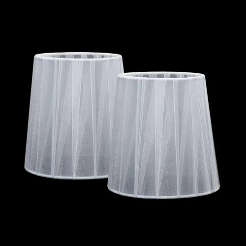 Miniatura 12 de KORA - Juego de 2 pantallas pequeñas con clip para lámpara de pared, barril pequeño, 5.2 x 4 pulgadas x 5.2 pulgadas de alto, cinta orgánica, hechas