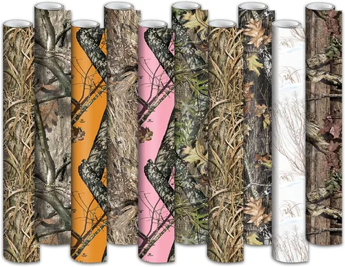 Miniatura 2 de Mossy Oak Patrones de Caza en Rollo de Camuflaje Mate, Envoltura de Vinilo Autoadhesiva, DIY (48"x12", Break-Up Country)