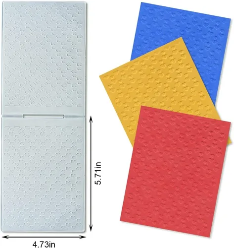 Miniatura 2 de Carpetas de plástico en relieve con corazones para hacer tarjetas del día de San Valentín, patrón de corazones pequeños, plantillas de fondo