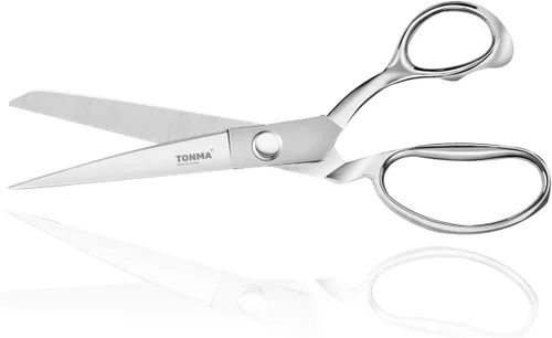 Miniatura 8 de TONMA - Tijeras de hilo profesionales [fabricadas en Japón] Tijeras de tela de 4.7 pulgadas para costura, tijeras japonesas SG-2 para polvo