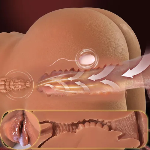 Miniatura 3 de Muñeca sexual 12 chupando y vibrando juguetes sexuales masculinos para hombres, 9.5 libras masturbador masculino automático coños de bolsillo, culo