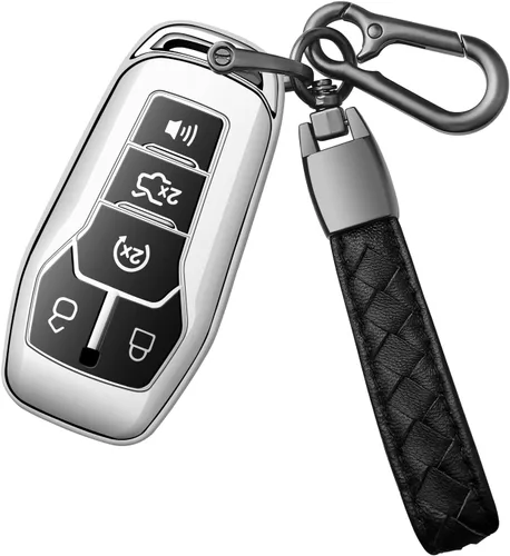 Miniatura 8 de Funda para Llave Ford con Llavero de TPU Suave Premium, Carcasa de Llave de Protección Completa Compatible con Ford Fusion 2013-2016, Ford Mustang