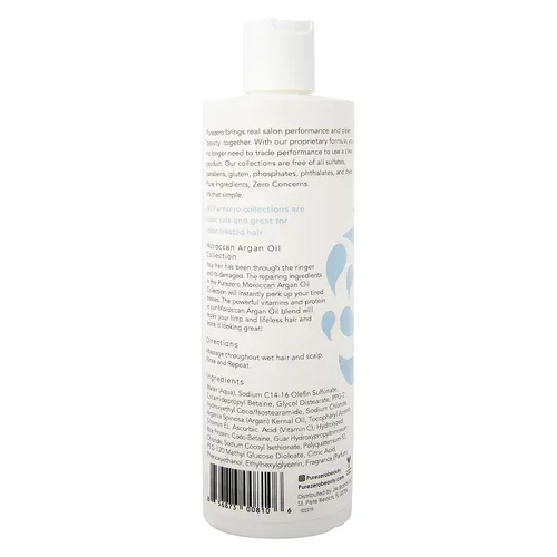 Miniatura 3 de Set de champú y acondicionador de aceite de argán marroquí Purezero - Repara el cabello dañado - Combate la caspa y el encrespamiento - Cero